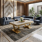 Arianna Cream Marble Coffee Table – Modern UK Living Room Table