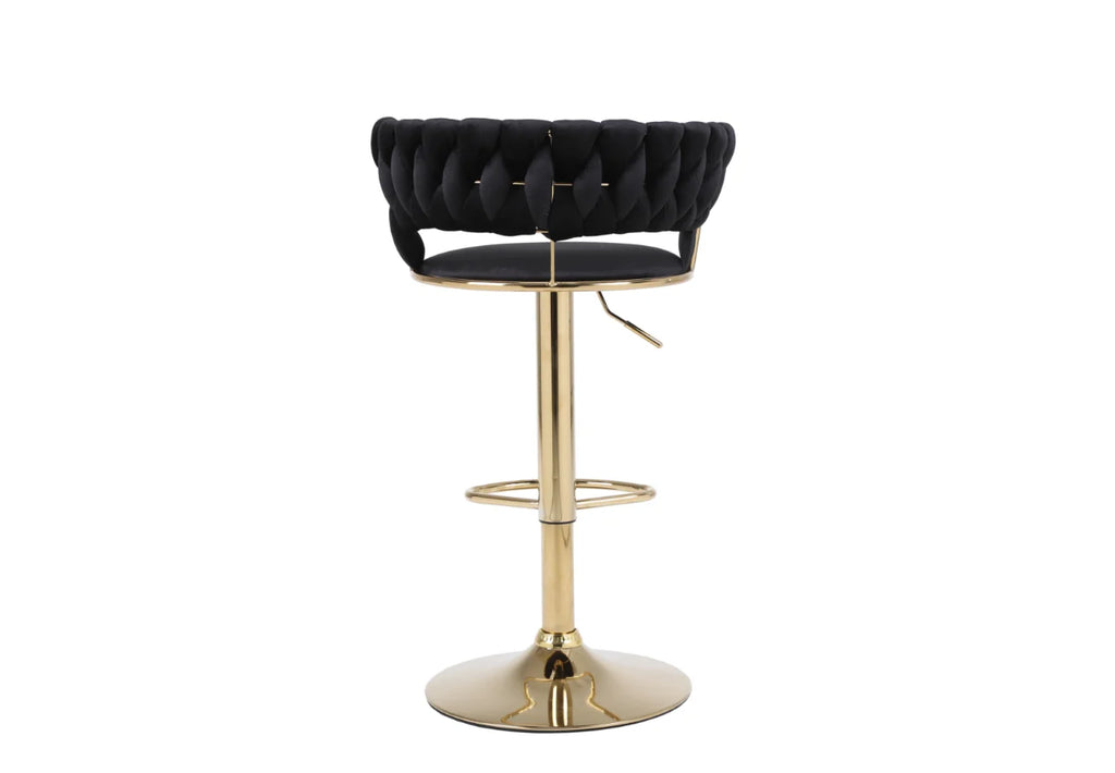 Paris Black and Gold Bar Stool