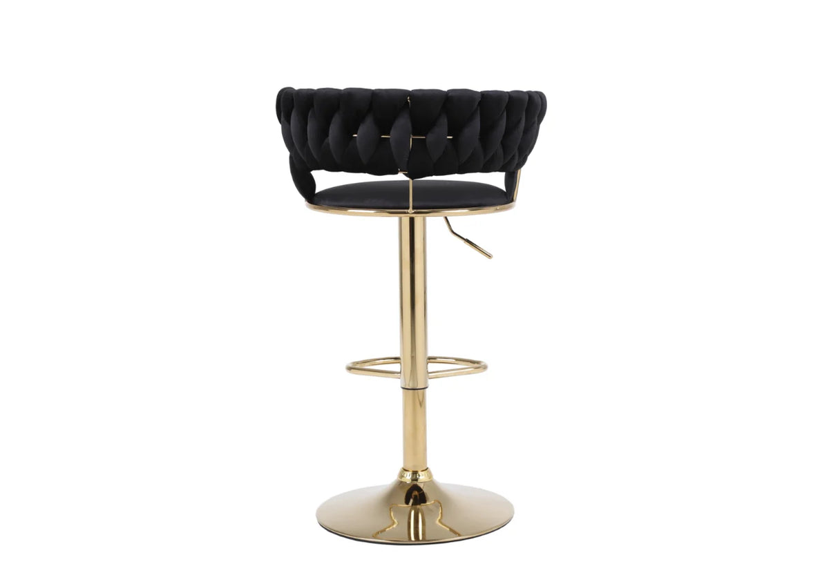 Paris Black and Gold Bar Stool