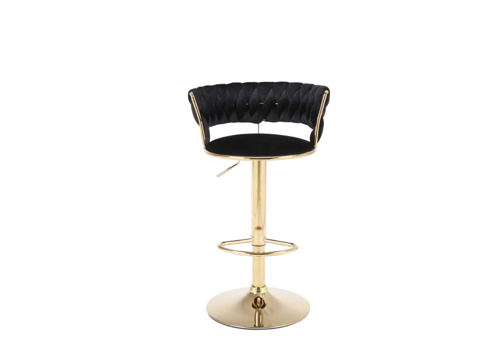Paris Black and Gold Bar Stool