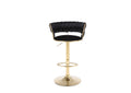 Paris Black and Gold Bar Stool