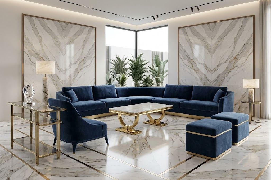 Arianna Cream Marble Coffee Table – Modern UK Living Room Table