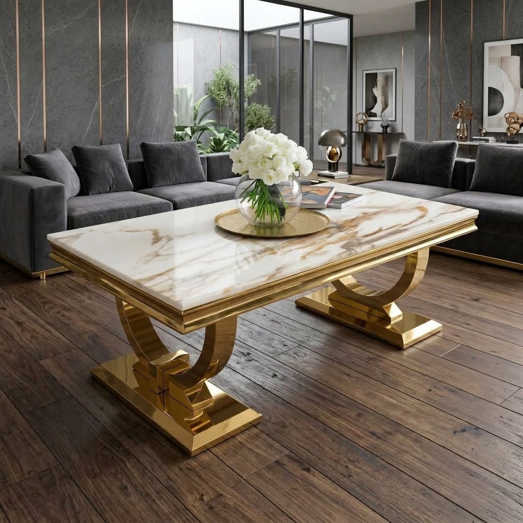 Arianna Marble Coffee Table | Luxury Living Room Table UK