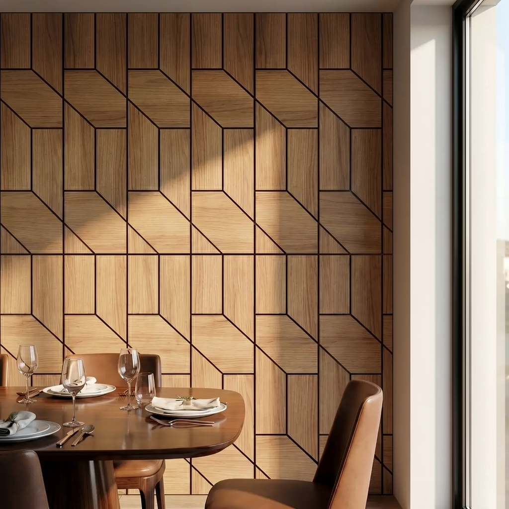 Panelux™ Lite Wedge Acoustic Wall Panels - 120x30cm (Set of 4) | Self Adhesive, 5 Colours