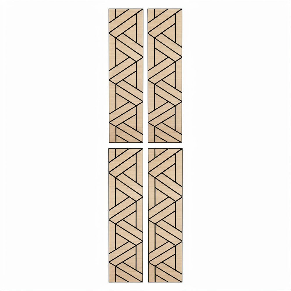 Panelux™ Lite Lattice Acoustic Wall Panels - 120x30cm (Set of 4) | Self Adhesive, 5 Colours