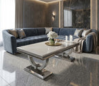Arianna Cream Marble Coffee Table