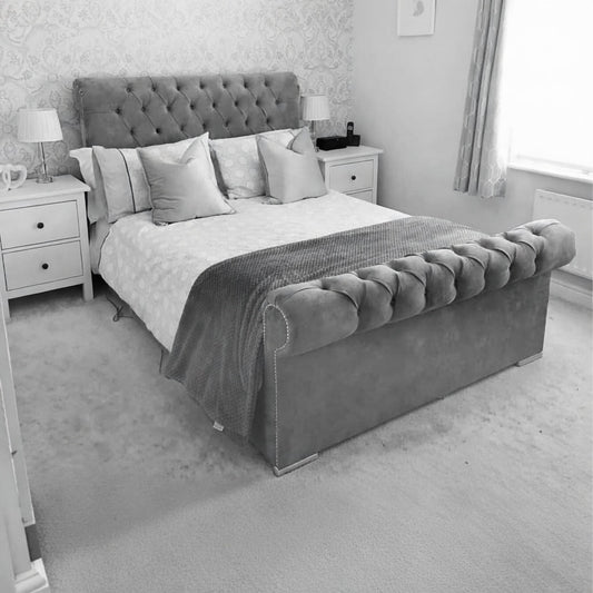 Hamilton Luxury Upholstered Bed with Orthopedic Mattress