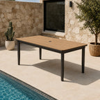 Hemera 6 Seater Garden Dining Set – Modern Aluminium Patio Table & Chairs UK