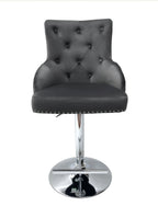 Majestic Dark Grey Bar Stool Lion knocker