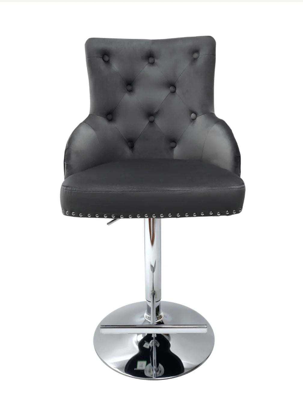 Majestic Dark Grey Bar Stool Lion knocker