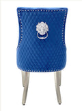 Pair Of 2 Majestic Blue Lion Knocker Chair