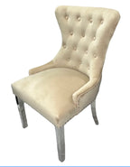 Chelsea Mink Lion Knocker Chair