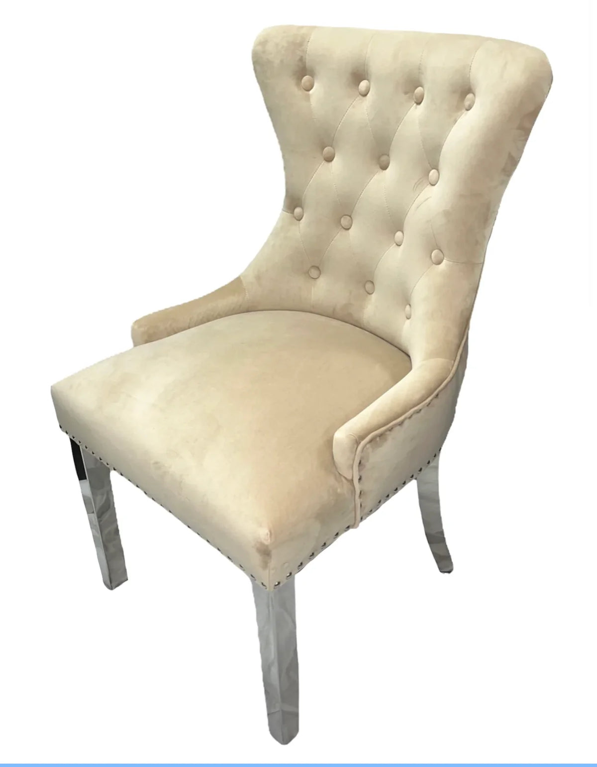 Chelsea Mink Lion Knocker Chair
