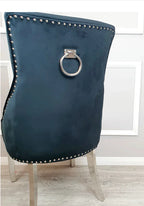 Pair of 2 Valencia Black Ring Knocker Chair