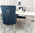 Pair of 2 Valencia Black Ring Knocker Chair