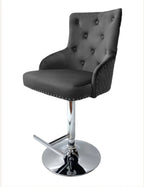 Majestic Dark Grey Bar Stool Lion knocker