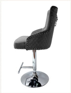 Majestic Dark Grey Bar Stool Lion knocker