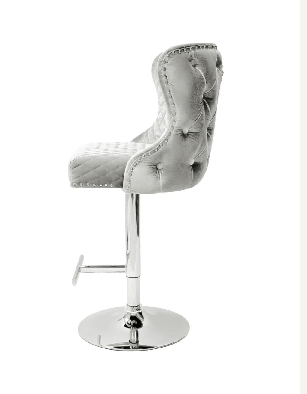 Pair Of 2 | Valentino Silver Lion Knocker Bar Stool