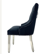 Majestic Black Lion Knocker Dining Chaird | Order 2-4-6-8