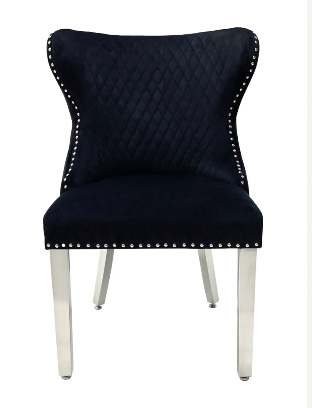 Pair Of 2 Valentino Black Lion Knocker Chair