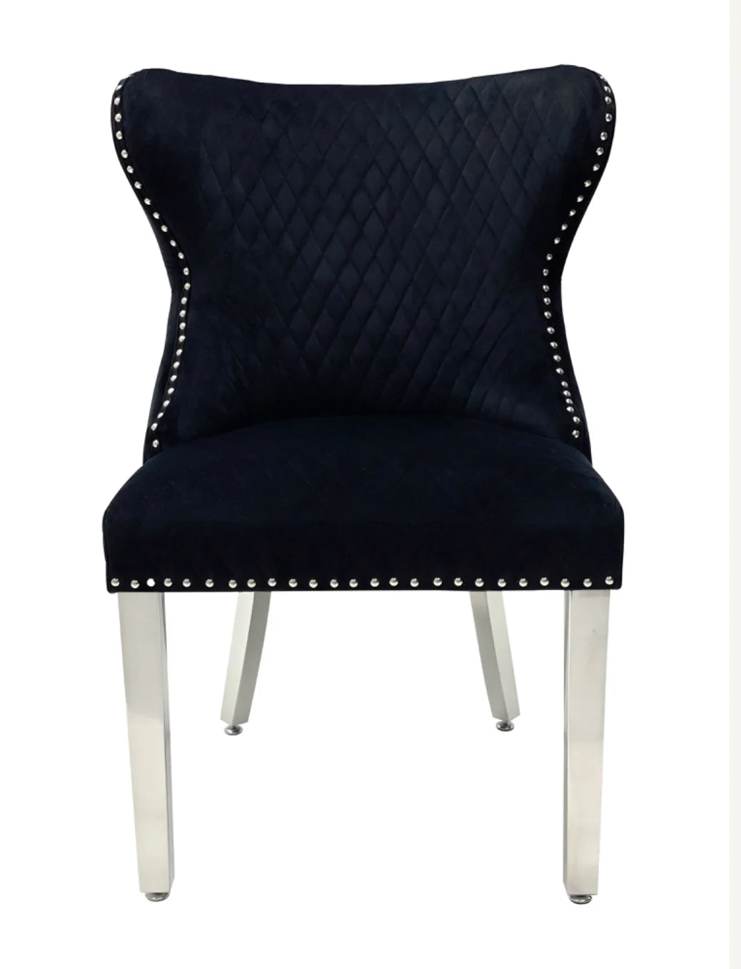 Pair Of 2 Valentino Black Lion Knocker Chair