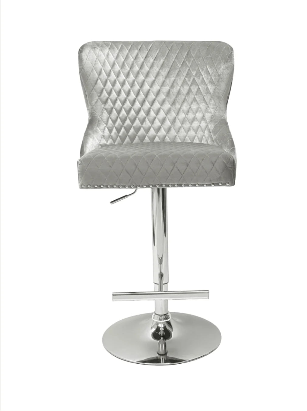 Pair Of 2 | Valentino Silver Lion Knocker Bar Stool