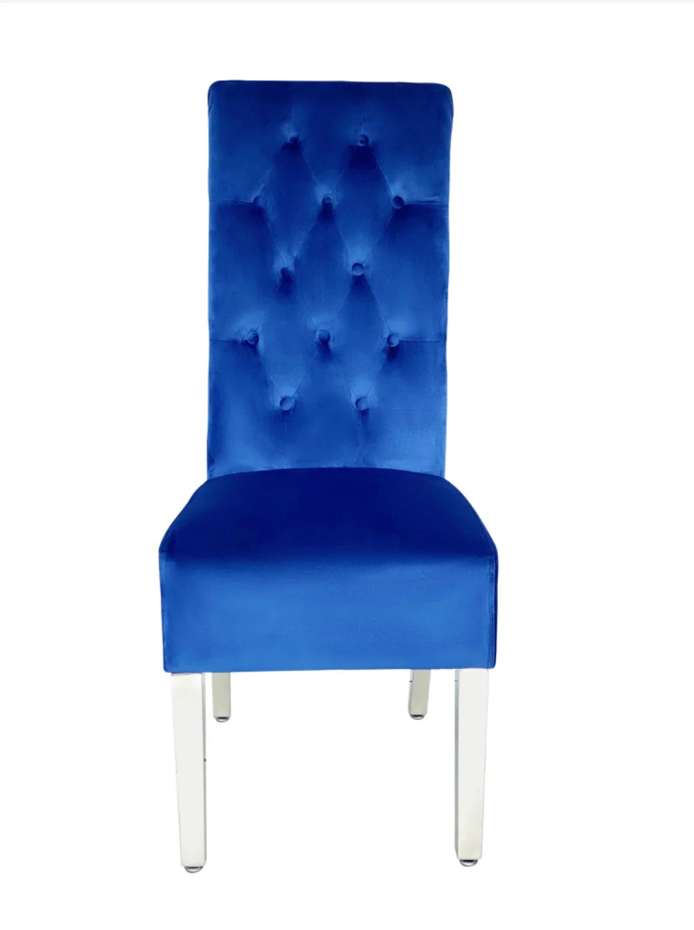 Pair of 2 Sofia Blue Dining Chair Lion Knocker