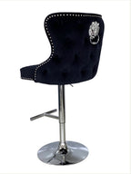 Valentino Black Lion Knocker Bar Stool