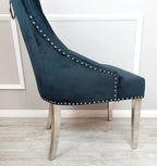 Pair of 2 Valencia Black Ring Knocker Chair