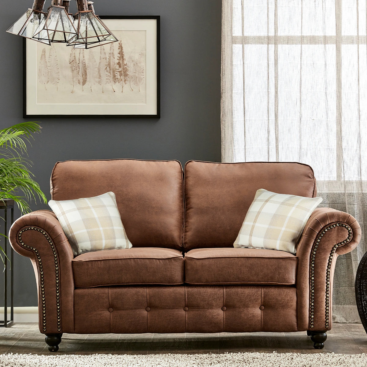 Oakland Leather 3 + 2 Sofa Suite