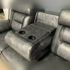 Nova Electric Recliner Leather Sofa - 3+2 Seater With Dual Power Recliners, Console & Cup Holders – Modern Style