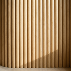 Flexii™ Flexible Oak Reeded Wall Panel | Mini Fluted Wood Slats 240cm x 60cm (Set of 2)