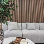 Premium Acoustic Wall Panels – Wooden Slatted Felt Back Panel 2400mm x 600mm x 17mm (1.44m²)