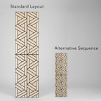 Panelux™ Lite Lattice Acoustic Wall Panels - 120x30cm (Set of 4) | Self Adhesive, 5 Colours