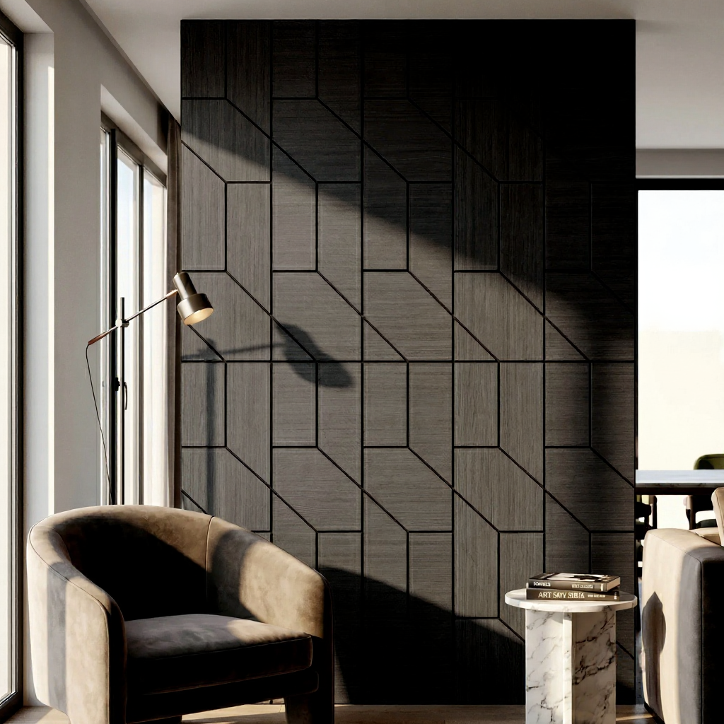 Panelux™ Lite Wedge Acoustic Wall Panels - 120x30cm (Set of 4) | Self Adhesive, 5 Colours