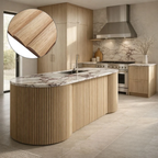 Fluted wooden Premium wall Panels 2400mm x 600mm