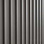 WPC Full Wall Set: 3D Wave & Flat Panels + 4 End Trims - Ash Grey