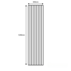 Panelux™ Lite Slatted Acoustic Wall Panels - 120x30cm (Set of 4) | Self Adhesive, 5 Colours