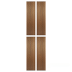 Panelux™ Lite Slatted Acoustic Wall Panels - 120x30cm (Set of 4) | Self Adhesive, 5 Colours