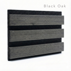 Panelux™ Pro 3-Sided Wood Veneer Black Oak Wall Panels - 240cm x 32cm (Set Of 2)