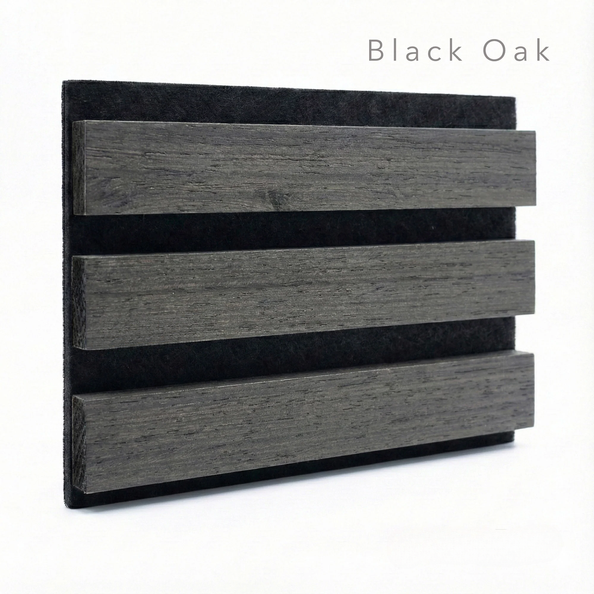 Panelux™ Pro 3-Sided Wood Veneer Black Oak Wall Panels - 240cm x 32cm (Set Of 2)