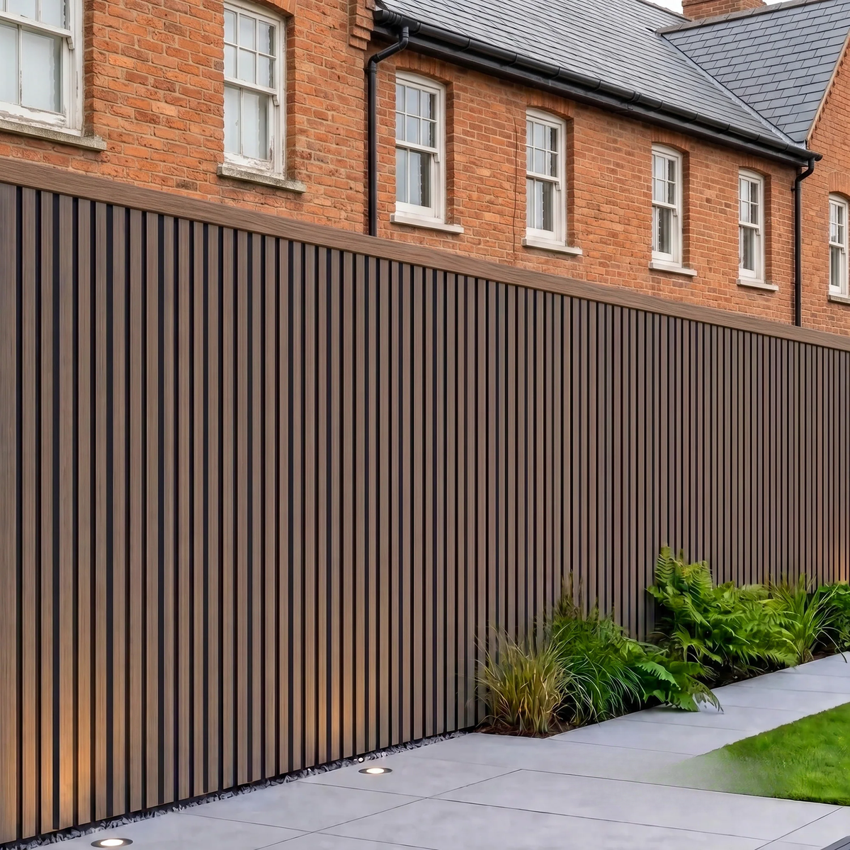 Kladd™ Exterior Wall Panel Composite Cladding Corner Trim - Smoked Oak | 180cm / 290cm (Set of 2)