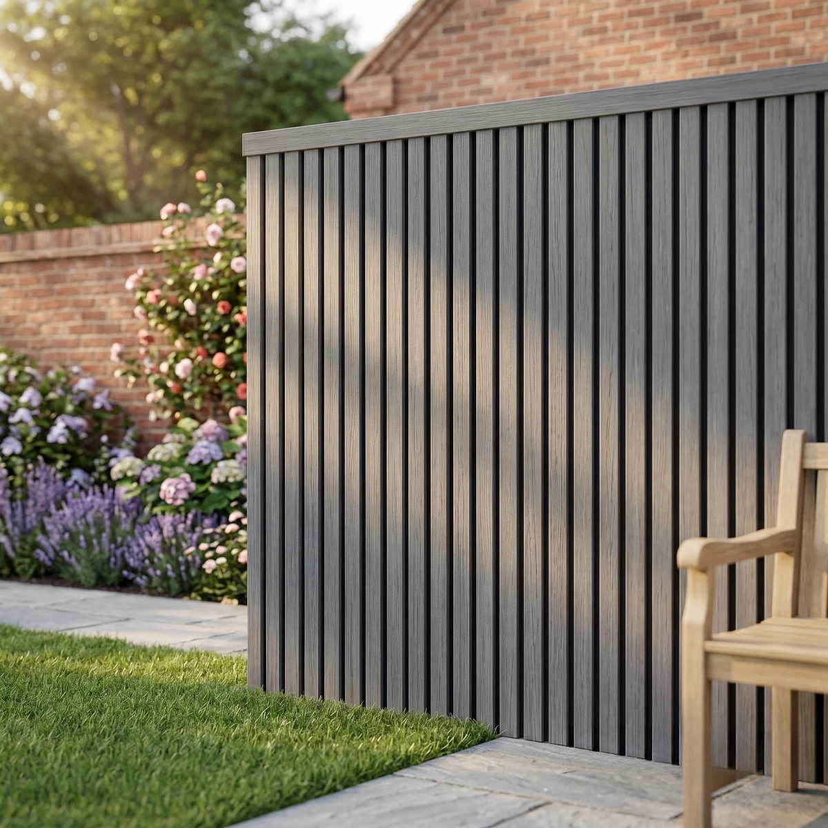 Kladd™ Exterior Wall Panel Composite Cladding Corner Trim - Grey Oak | 180cm / 290cm (Set of 2)