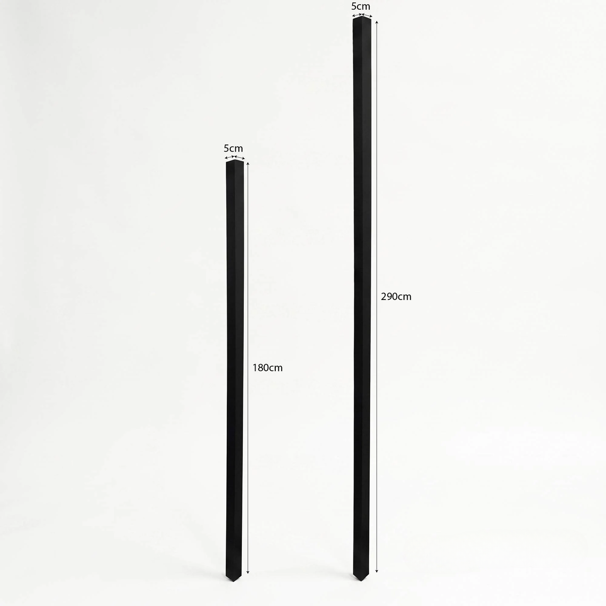 Kladd™ Exterior Wall Panel Composite Cladding Corner Trim - Black Oak | 180cm / 290cm (Set of 2)