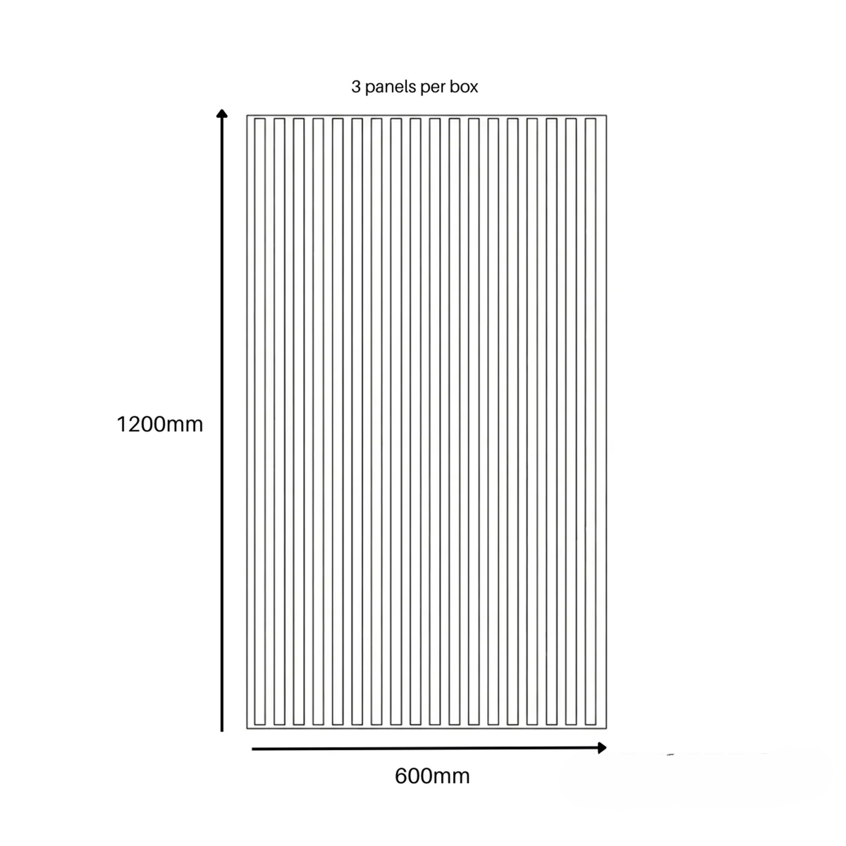 Panelux™ Pro 3-Sided Wood Veneer Deep Oak Half Wall Panels - 120cm x 60cm (Set Of 3)