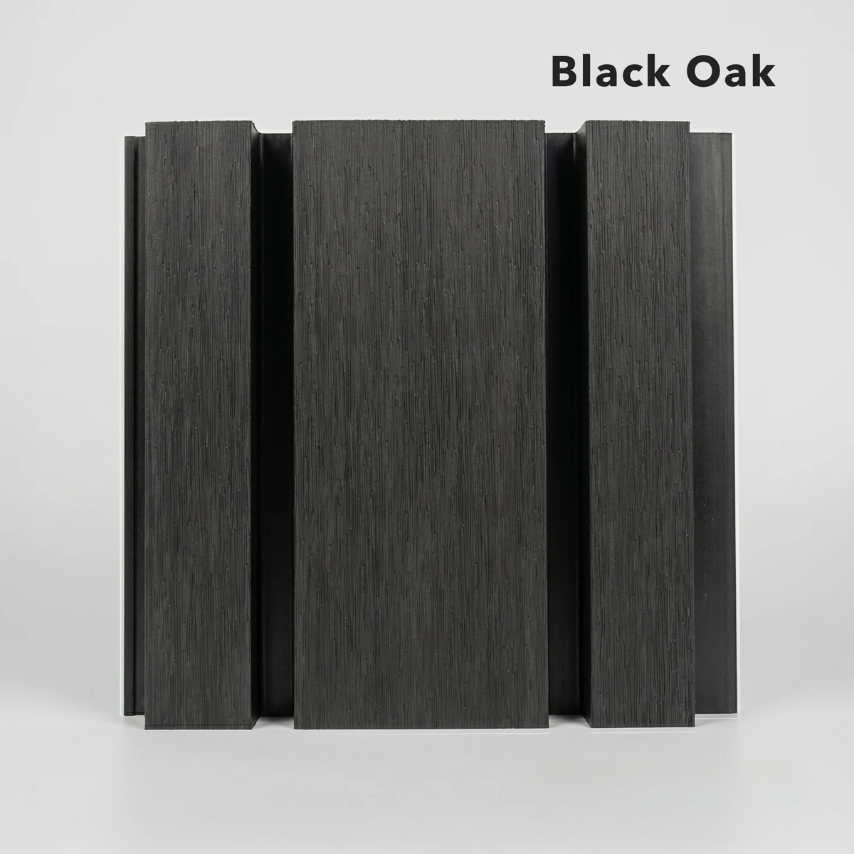 Kladd™ Wide Exterior Wall Panel Composite Cladding 86mm Slat - Black Oak | 180cm / 290cm (Set of 4)