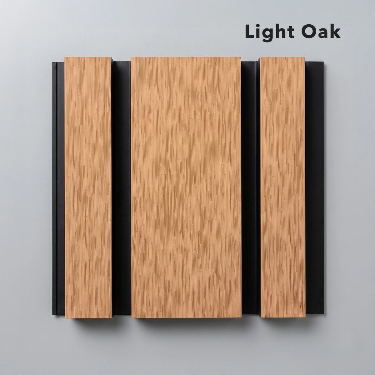 Kladd™ Wide Exterior Wall Panel Composite Cladding 86mm Slat - Light Oak | 180cm / 290cm (Set of 4)
