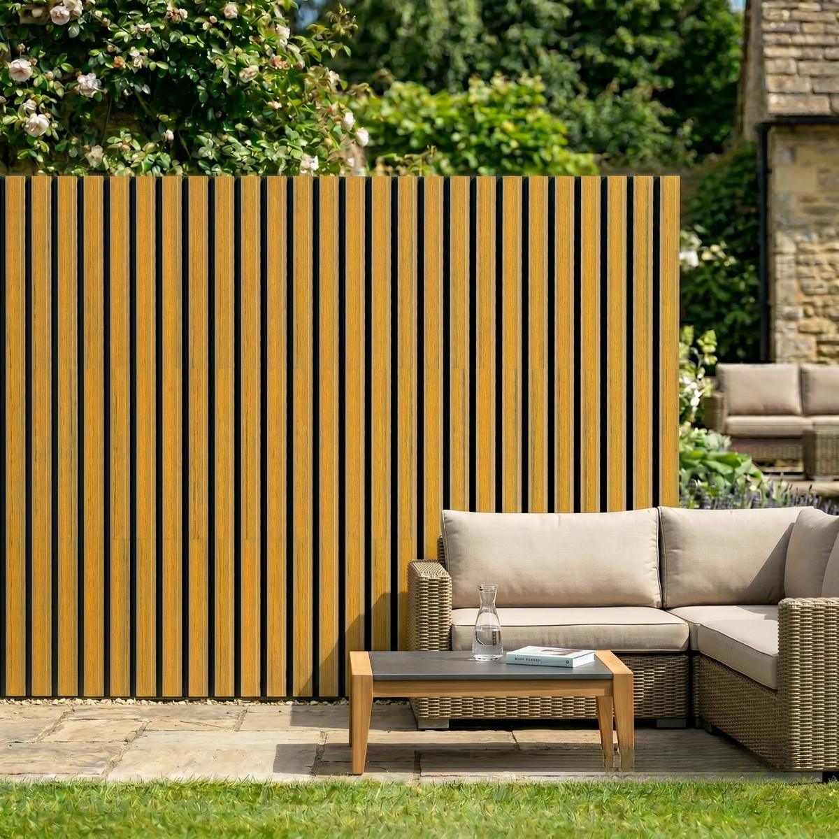 Kladd™ Exterior Wall Panel Composite Cladding Standard Slat - Walnut | 180cm / 290cm (Set of 4)