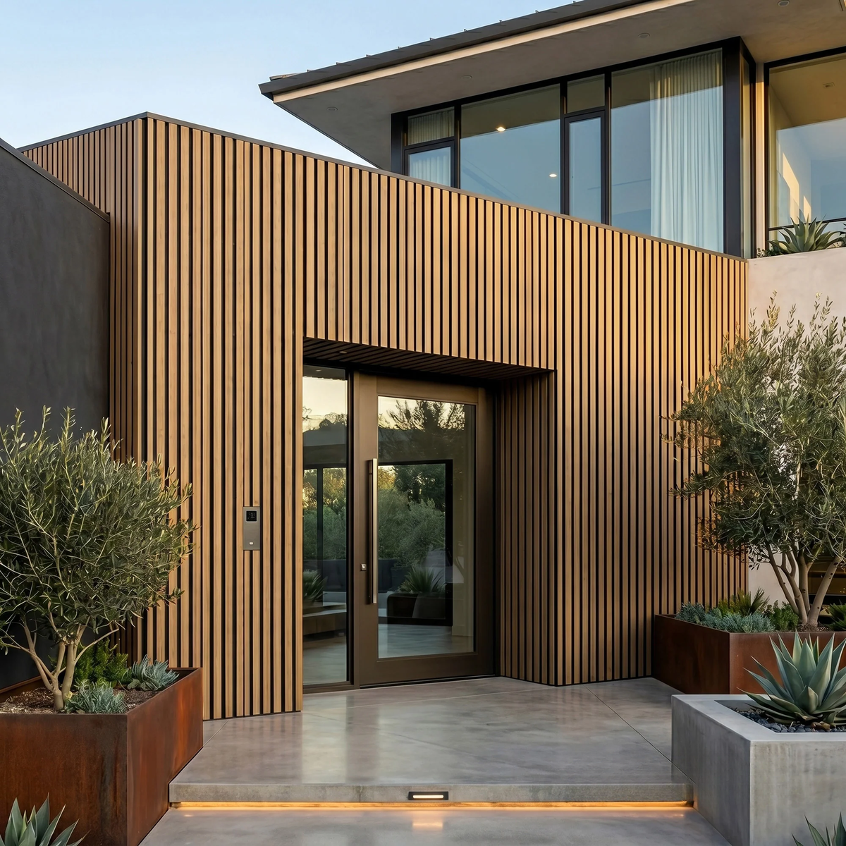 Kladd™ Exterior Wall Panel Composite Cladding Standard Slat - Walnut | 180cm / 290cm (Set of 4)
