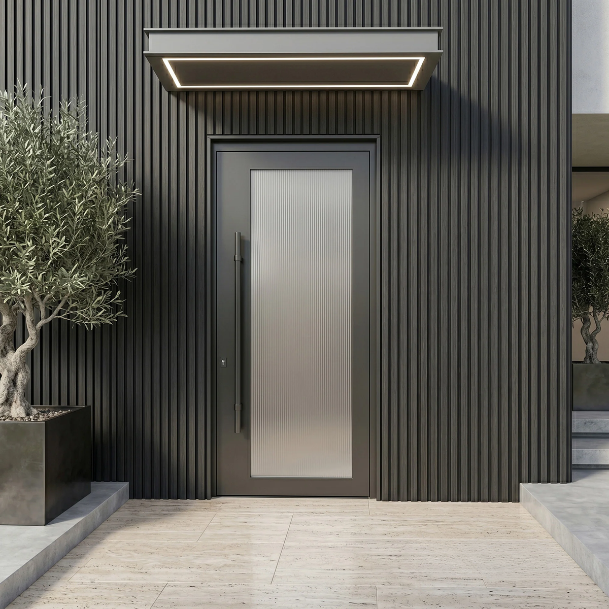 Kladd™ Exterior Wall Panel Composite Cladding Standard Slat - Black Oak | 180cm / 290cm (Set of 4)